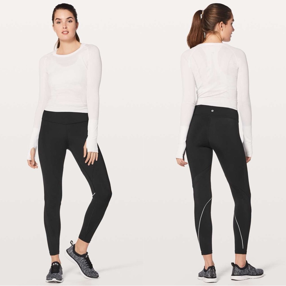 Lululemon Chasing Miles Tight *25" Black‎ Nulux W5AXRS Size 2